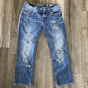 Miss Me Capri Signature Cropped- Size 28